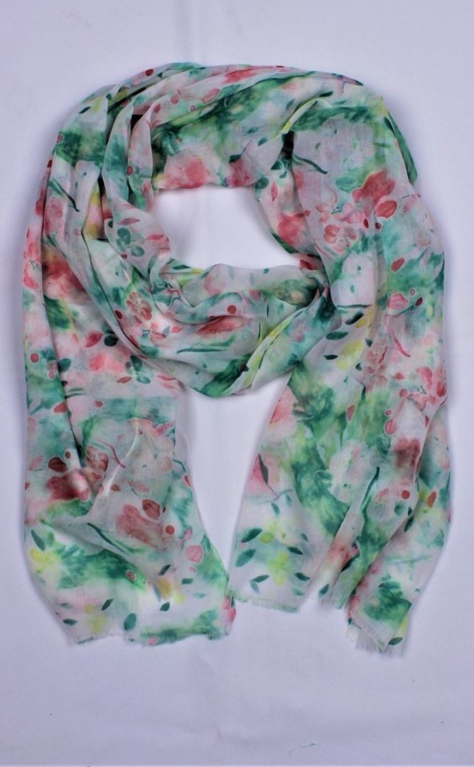 Alice & Lily printed scarf green Style : SC/5002GRN image 0